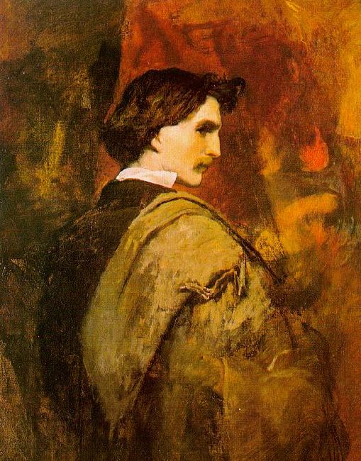 Anselm Feuerbach Self Portrait e Sweden oil painting art
